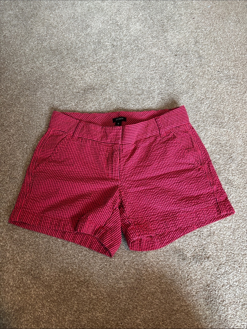 J. Crew striped Seersucker Women's Shorts size 0